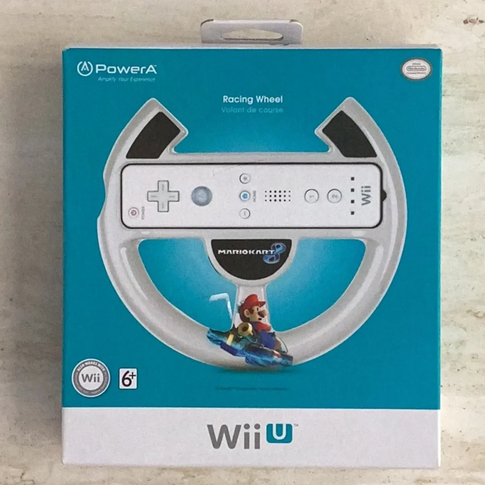 Mario Kart 8 Racing Wheel Nintendo Wii New In Box Power A